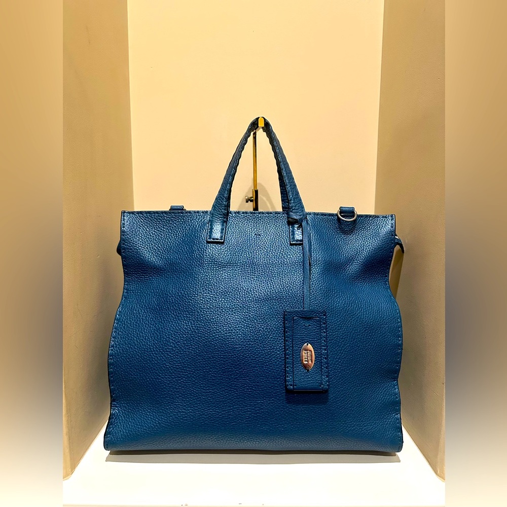 Fendi Selleria Business Convertible Tote Leather Large